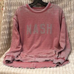 NASH Dusty Pink Crew Neck Lightweight Sweatshirt